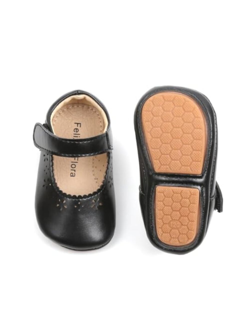 Baby Girls Soft Sole Floral Mary Jane Shoes Prewalker Wedding Dress Flats